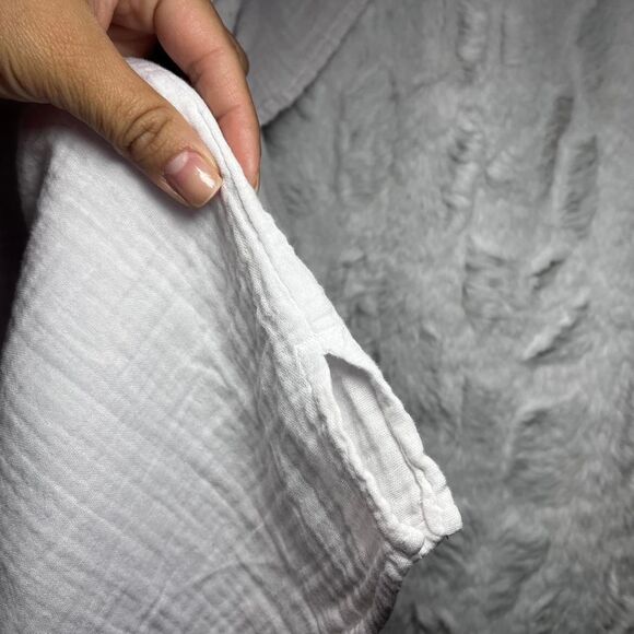 THREE DOTS - LARGE - White cotton blouse - Picture 5 of 8